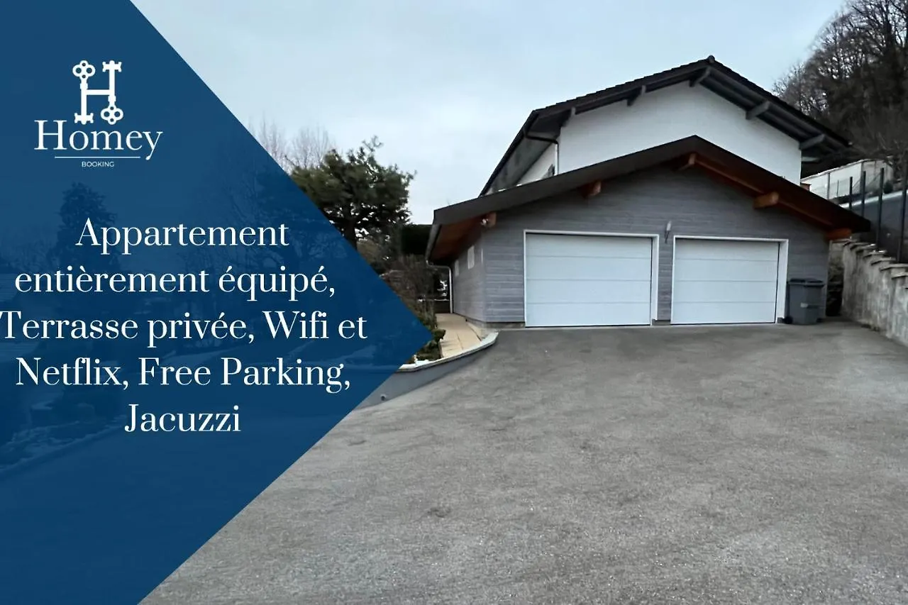 Homey Ethan - Free Parking - Terrasse Privee - Wifi Et Netflix - Jacuzzi Monnetier-Mornex